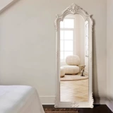 Ретро белое настенное зеркало для спальни, французский ретро стиль
