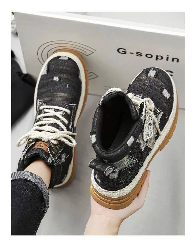 берцы cyytl 2023 mens boots casual shoes cowboy military platform OTHER