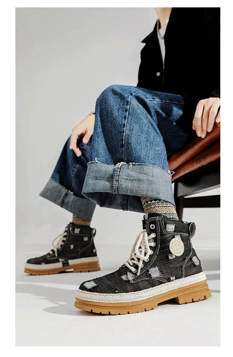 берцы cyytl 2023 mens boots casual shoes cowboy military platform OTHER