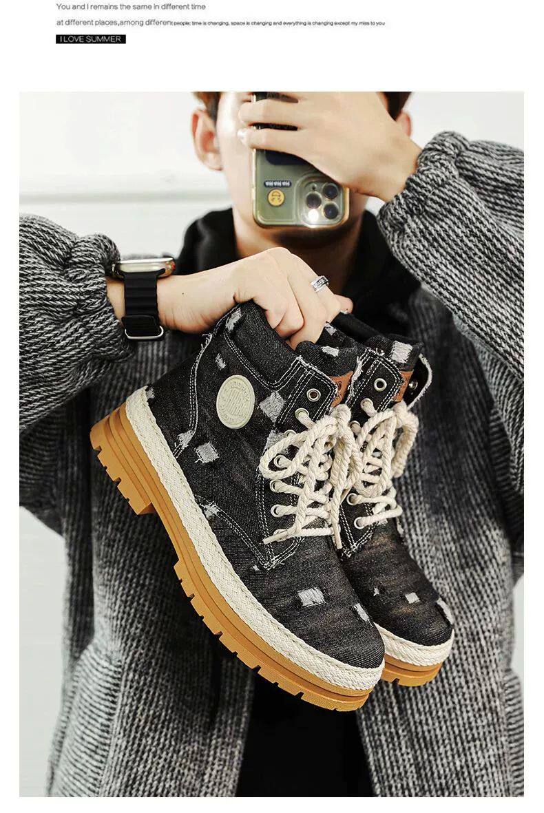 берцы cyytl 2023 mens boots casual shoes cowboy military platform OTHER