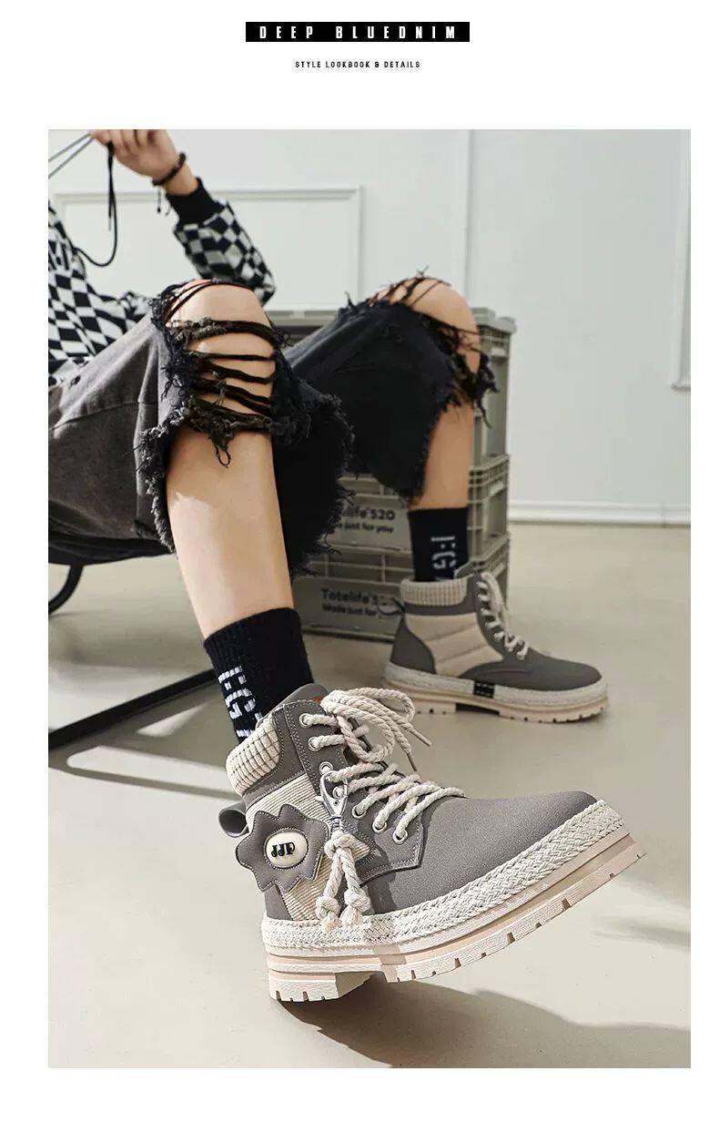 берцы cyytl 2023 mens boots casual shoes cowboy military platform OTHER