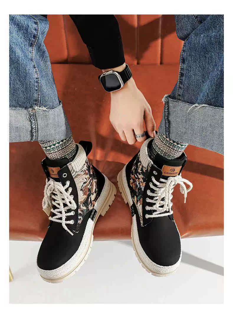 берцы cyytl 2023 mens boots casual shoes cowboy military platform OTHER