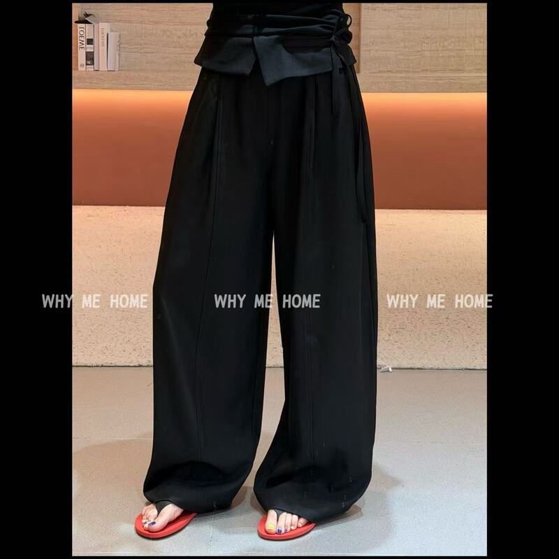 【Trendy Pants】Folded Waist Unique Drape Pants 265190