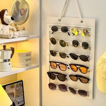Glasses rack display rack myopia glasses hanging rack sunglasses storage box storage bucket accessories multi-grid portable sunglasses box