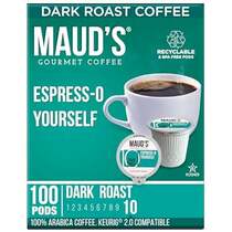 Mauds Espresso Dark Roast Coffee Pods 100 ct ) Espress-