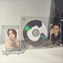 Vinyl display stand acrylic high-definition small card postcard record photo frame disc transparent ornaments album storage