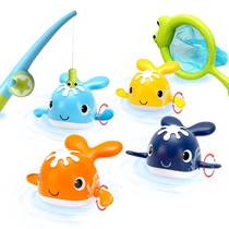 Magnet Fishing Wind-up Swimming Whales Bathtub Toy Baby Bath