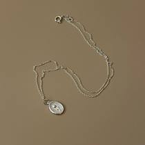 Fan Zhiqiao Korean version 925 sterling silver small flower necklace simple ins Internet celebrity Douyin Xiaohongshu necklace