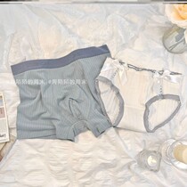 Cat Man Couple Underwear Womens New Pure Size Boxer Cotton Breathable Loli Pure Desire Briefs Womens Set Gift