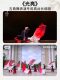 팬 댄스 팬 밝고 같은 스타일의 긴 플로팅 실크 와인 레드 그라디언트 긴 실크 팬 랩 클래식 댄스 공연 스페셜