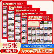 My ideal wall stickers 985 211 full set of 5 famous school goal wall stickers college entrance examination volunteers my college dream wall stickers