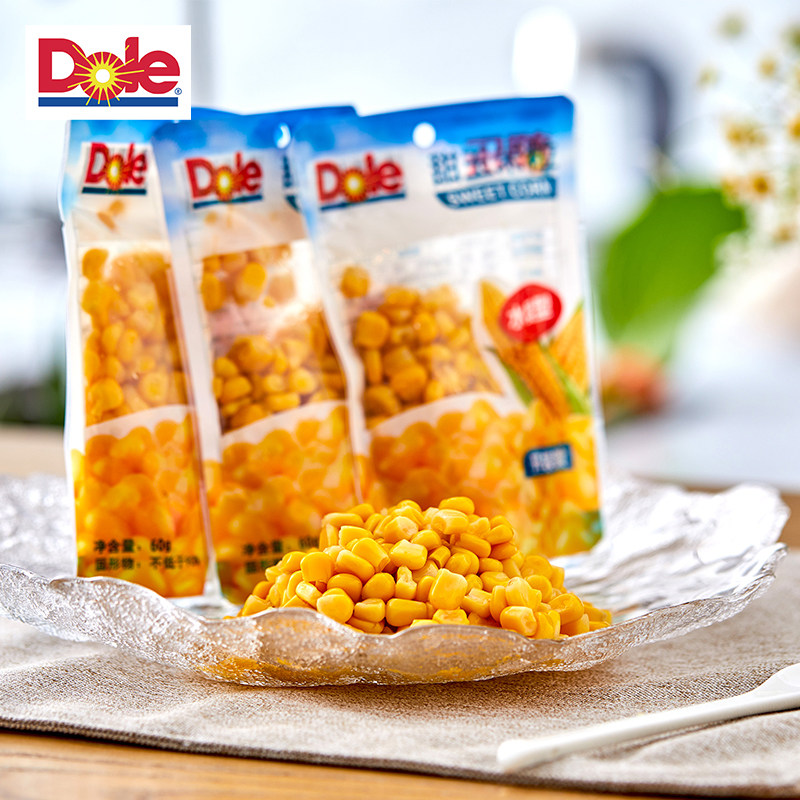 Dole 都乐 非转基因 即食甜玉米粒 60g*30袋 双重优惠折后￥78包邮