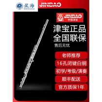 Xinghai Official Flagship Store Flute Instrument 16 Hole C Key Childrens Silver Plated Beginner Elementary School Student Entry Adult Special