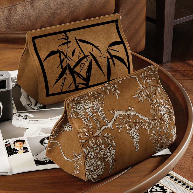 Medieval-Style Retro Light Luxury High-End Coffee-Colored Tissue Box Creative Car Tissue Box Guest Restaurant Tissue Storage Bag Medieval-Style Retro Light Luxury High-End Coffee-Colored Tissue Box Creative Car Tissue Box Guest Restaurant Tissue Storage Bag