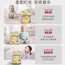 Rotating music wooden horse 6 years old children 121 toys early childhood education drum educational baby hand clapping drum 3 months old baby 0