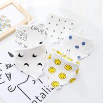 Pure cotton triangle scarf baby Korean style saliva scarf baby bib boy girl scarf newborn scarf soft scarf