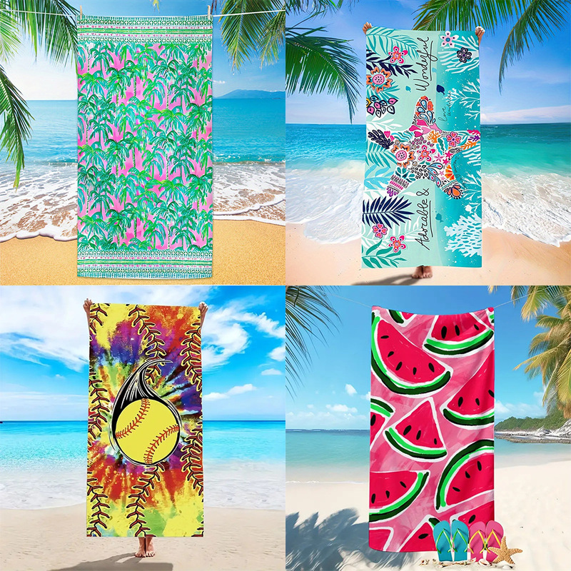 Cross-Border Trade Hot-Selling Microfiber Beach Towel, Summer Outdoor Quick-Drying Bath Towel, Beach Towel, Swimming Bath Towel Cross-Border Trade Hot-Selling Microfiber Beach Towel, Summer Outdoor Quick-Drying Bath Towel, Beach Towel, Swimming Bath Towel