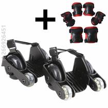 Auxiliary roller skating PU star wheel luminous light wheel heelys roller skates skates learning four-wheel belt children * wind and fire