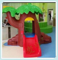 Kindergarten large toy mushroom house chocolate hut childrens forest wooden house childrens paradise game house