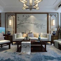 Fat Pig Hangkang Chinese style ceiling solid wood line decoration wooden TV background wall frame inner corner line round flat line