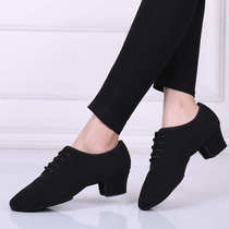 Mens Latin dance shoes soft sole practice boys adult dance shoes medium low heel ballroom dance new square dance