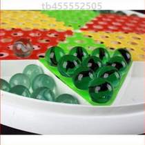Student round beads jumping hexagonal plastic belt Qi chess checkers number marbles large glass beads} old-fashioned glass beads girl