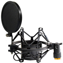 Shock-proof frame capacitive microphone microphone shockproof frame shock absorbing frame metal anti-spray mesh black silver