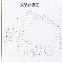New forklift tilt cylinder dust cover pressure plate suitable for Hangzhou fork R30 A30 R40 R45 R50 R80 3