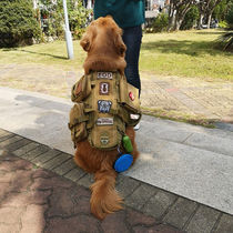 Dog clothing medium and large dog tactical vest pet golden retriever German shepherd harness traction rope vest vest
