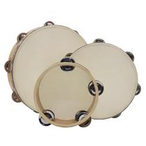 Orff percussion instrument Kindergarten teacher uses tambourine for childrens grade examination Sheepskin tambourine beats Xinjiang dance