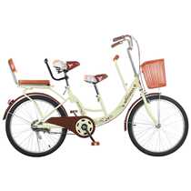 Wanqida 22-inch parent-child bicycle mother-child bicycle double two-seater bicycle with children bicycle womens model