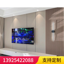 Light luxury style TV background wall cloth wallpaper simple modern living room metal line wallpaper slate TV background wall
