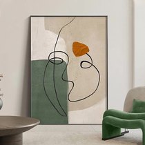 Modern Nordic entrance hall corridor aisle hanging painting character abstract art floor painting living room atmospheric fantasy decorative painting