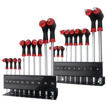 Professional Color Coded Long Hex Key Set10 Piece Metric Al