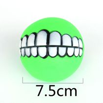 Pet Dog Puppy Ball Teeth Silicon Chew Toys Sound Novelty Pla