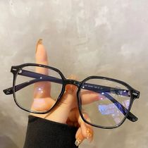 Square polygon Frame Plain glasses blue membrane Glasses all