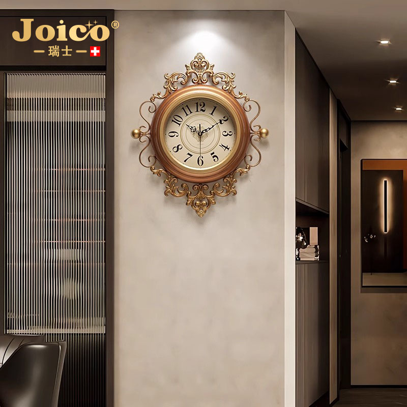 JOICO瑞士2025新款美式挂钟法式中古时钟欧式客厅挂表复古钟表