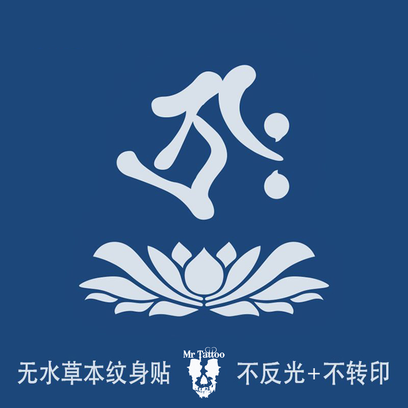 Waterless Herbal Tattoo Stickers of the Twelve Zodiac Guardian Deities in Sanskrit, Waterproof and Long-Lasting Juice Tattoo Stickers for the Arm