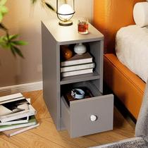 Bedroom bedside table small simple modern ultra-narrow mini locker simple storage rack bedside cabinet narrow gap cabinet