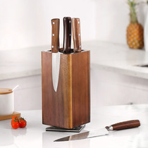 New wooden 360° rotating magnetic knife holder with free insertion of PP wire magnetic knife holder for kitchen knives and knife storage rack