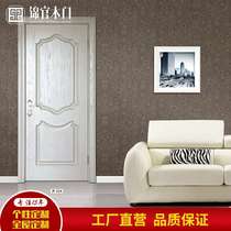 Chengdu modern simple economical paint-free door log composite bedroom door ecological wooden door