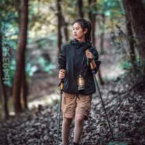 Shrinkable non-folding carbon lightweight pole climbing outdoor walking stick climbing portable equipment hiking telescopic womens model