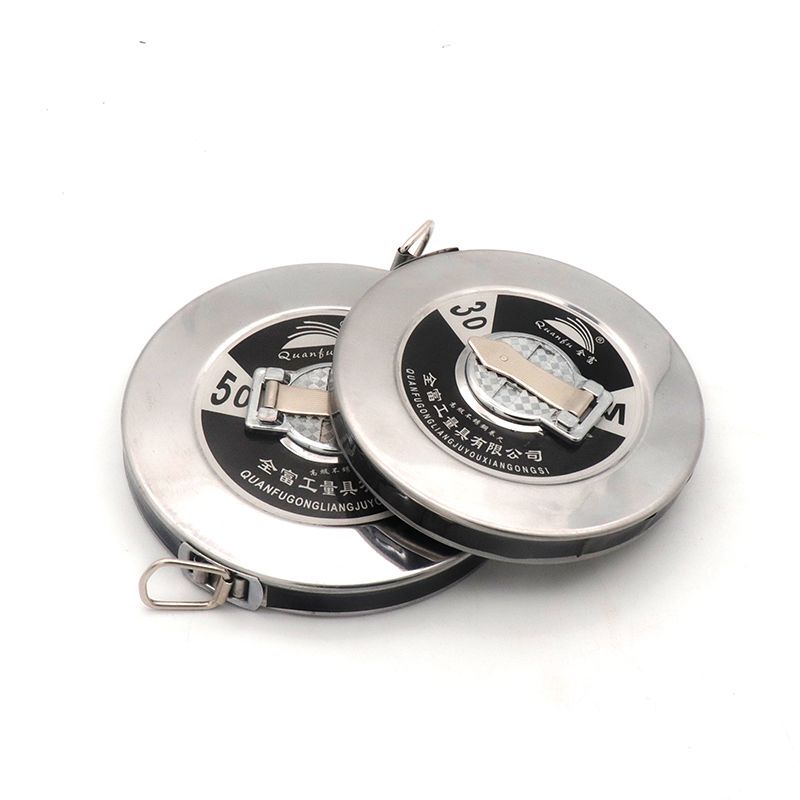 Quanfu 20.3m 50m Stainless Steel Disc Tape Measure, Durable and Portable Steel Tape Measure for Construction Sites Quanfu 20.3m 50m Stainless Steel Disc Tape Measure, Durable and Portable Steel Tape Measure for Construction Sites