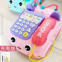 Puzzle 1 mobile phone model early education infants and toddlers can bite the phone girl 3 chewing male baby simulation toy one year old