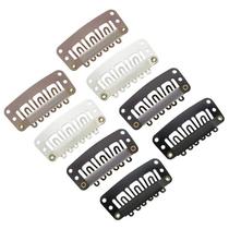 50pcs 28 2mm 6 Teeth Wig Clip Metal Snap Pin Jewelry for Wo