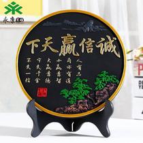 Yongkang charcoal carving crafts business promotion gifts wine cabinet TV cabinet living room decorations office home decorations
