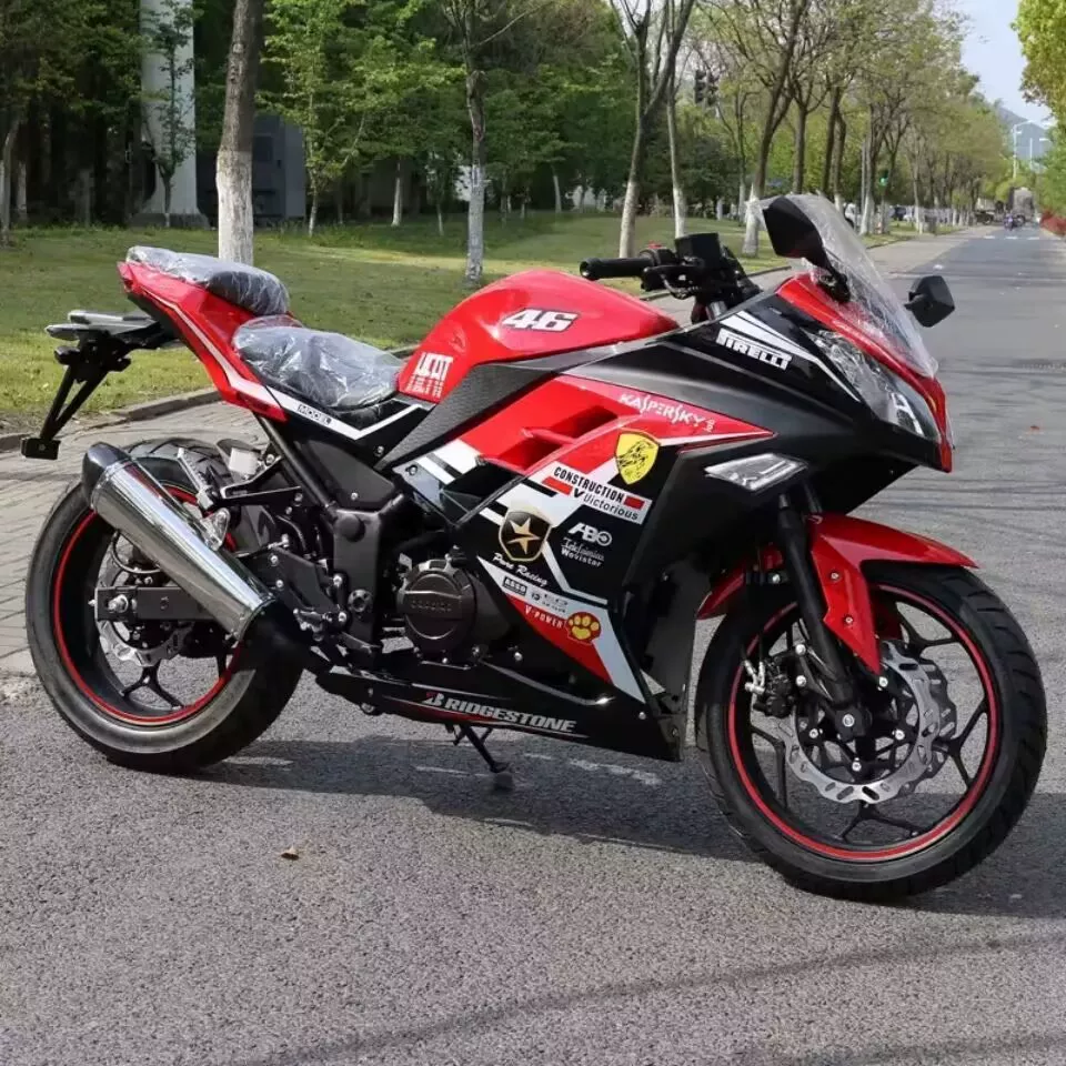 Оригинальный Kawasaki маленький Ниндзя мотоцикл национальный Sifi распыление спорт двойной цилиндр холодный транспорт Horizon заблокирован locomotive locomotive