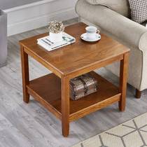 Solid wood sofa side table and corner table modern simple small coffee table living room side cabinet corner cabinet Chinese style small square table side cabinet