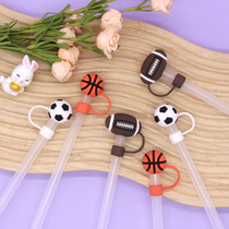 Large diameter 10mm sports expression straw cap soft rubber dust plug reusable straw cap