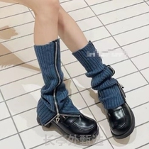 Snow boot socks calf socks fat legs autumn and winter boots leg sleeves leg sleeves womens winter pile warm zipper